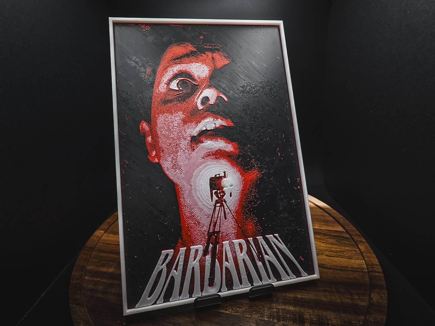 Barbarian Movie Poster - 3D Printed Wall Art