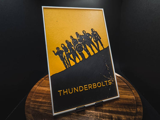 Thunderbolts Movie Poster - 3D Printed Wall Art