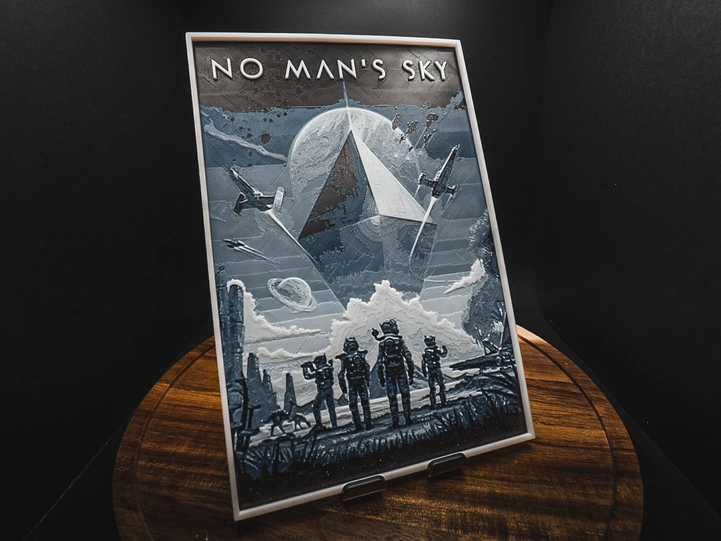 No Mans Sky Game Poster - 3D Printed Wall Art